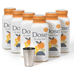 DOSE Liver Cleanse 16oz bottle six-pack, front view