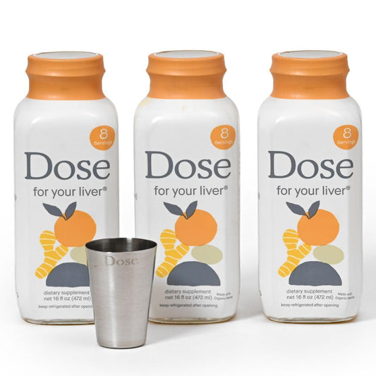 DOSE Liver Cleanse bottle – Organic milk thistle and turmeric