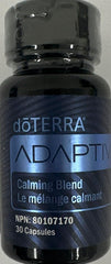 Calm and relaxed mood scene with DoTERRA Adaptiv capsules