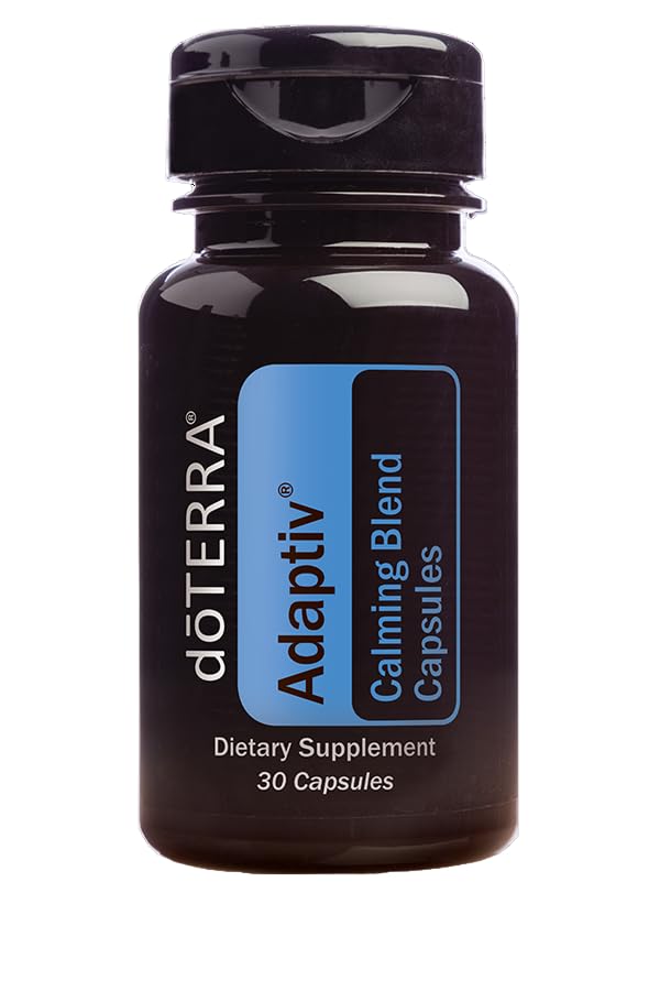 Packaging of doTERRA Adaptiv Calming Blend Capsules on a white background