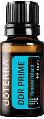 doterra ddr prime bottle pour showcasing antioxidant-rich essential oils for immune and cellular support