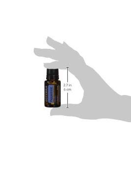 Peppermint essential oil bottle close-up