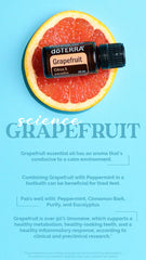 Close-up of the dropper cap on doTERRA Grapefruit Essential Oil