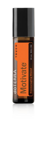 doTERRA Motivate Touch roller bottle on white background