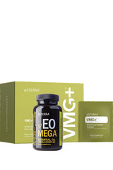 doTERRA VMG+ and vEO Mega (Vegan) supplement bottles