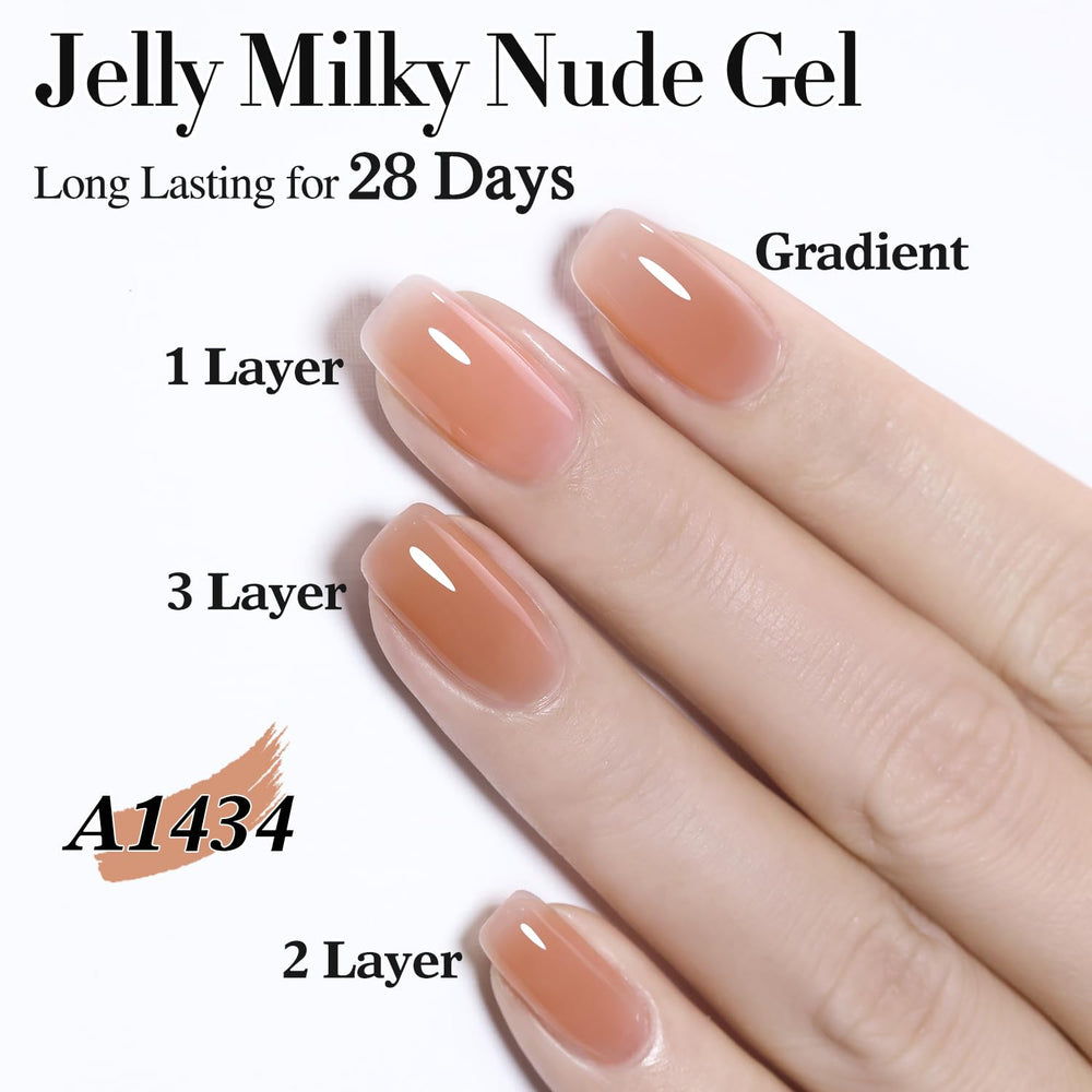 Double Rhythm at-home nail art ideas with six color options.