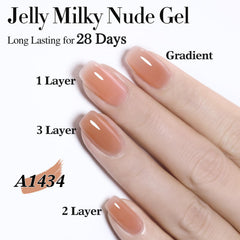 Double Rhythm at-home nail art ideas with six color options.