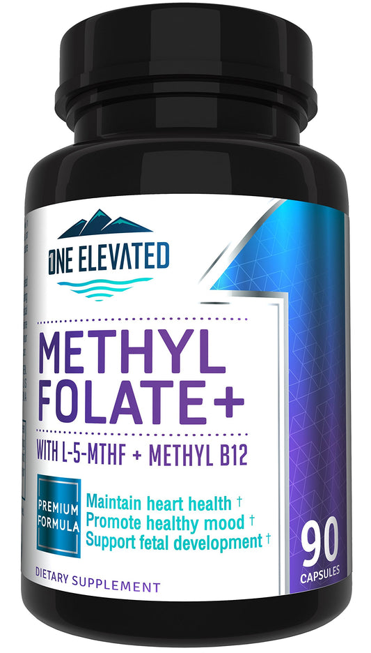 Double-strength methylfolate with B12, niacin, and B vitamins - 3 month supply