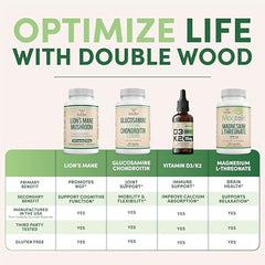 Double Wood Alpha Lipoic Acid 600mg label