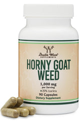 Bottle of Double Wood Horny Goat Weed with 90 capsules