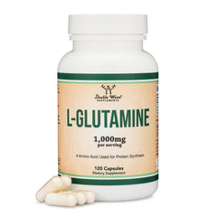 Bottle of Double Wood L-Glutamine Capsules 1000mg