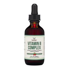 Double Wood Liquid Vitamin B Complex bottle with Cherry Flavor – 2 FL OZ