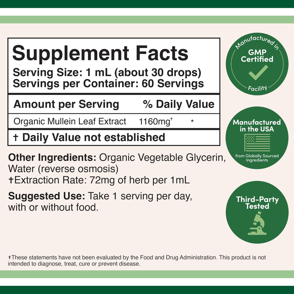 Label showing bottle details and 60 servings
