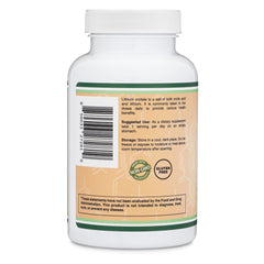 Double Wood Supplements bottle showing USA manufacturing