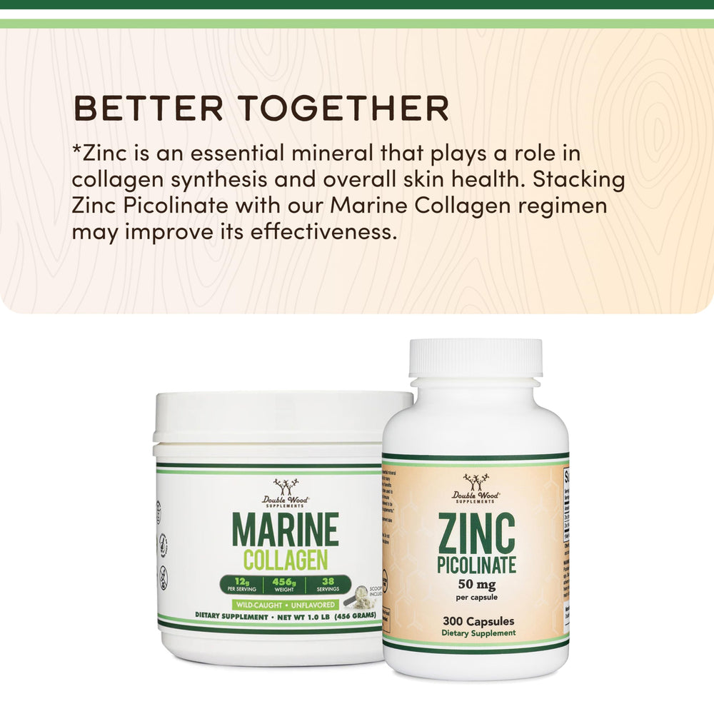 Double Wood Supplements marine collagen packaging