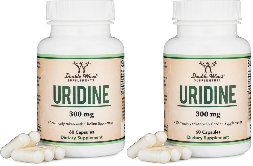 Double Wood Uridine Monophosphate bottle for cognitive support