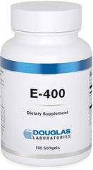 Douglas Laboratories E-400 Vitamin E bottle with 100 capsules