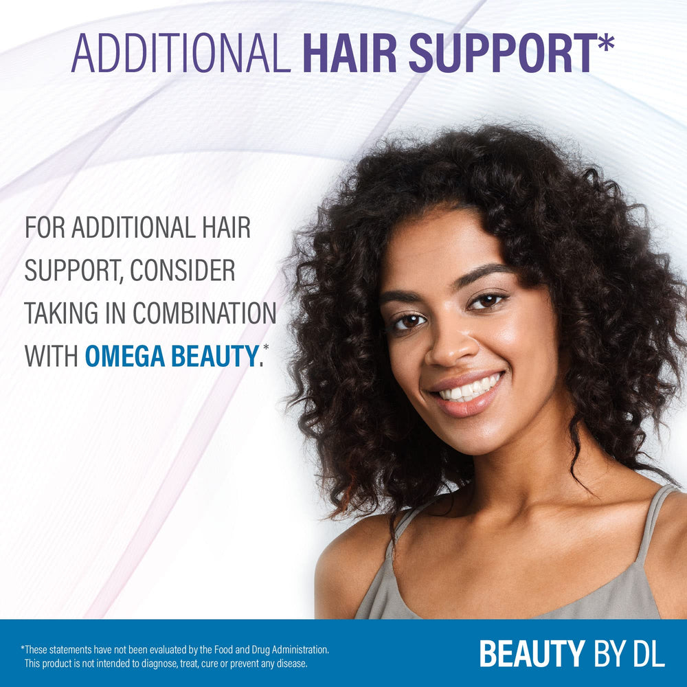 60 vegetarian capsules label on Hair Growth+ bottle