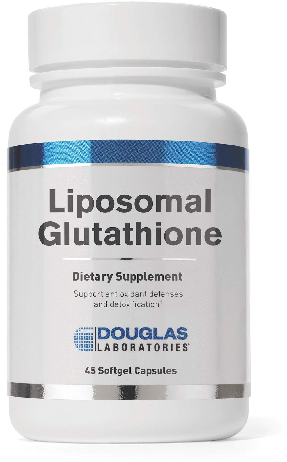 Douglas Laboratories Liposomal Glutathione bottle on white background