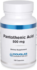 Douglas Laboratories Pantothenic Acid 500 mg bottle - front view