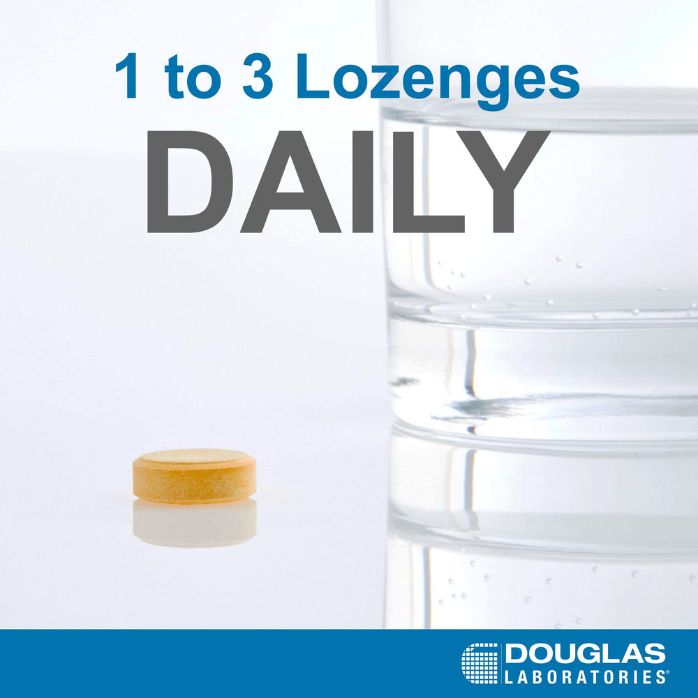 Close-up of zinc dosage per lozenge (10 mg)