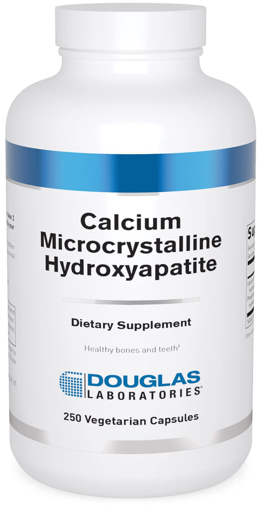 Douglas Laboratories Calcium Microcrystalline Hydroxyapatite bottle label