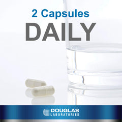 Close-up of vegetarian capsules from Douglas Laboratories