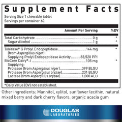 Close-up of Gluten-Dairy Ultra Enzyme chewable tablet