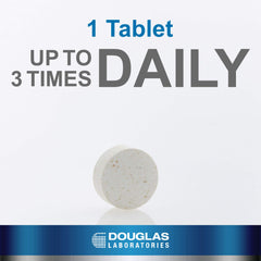 Berry-flavored chewable tablet designed for gluten and dairy support