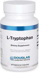 Douglas Laboratories L-Tryptophan bottle - 60 vegetarian capsules - front view