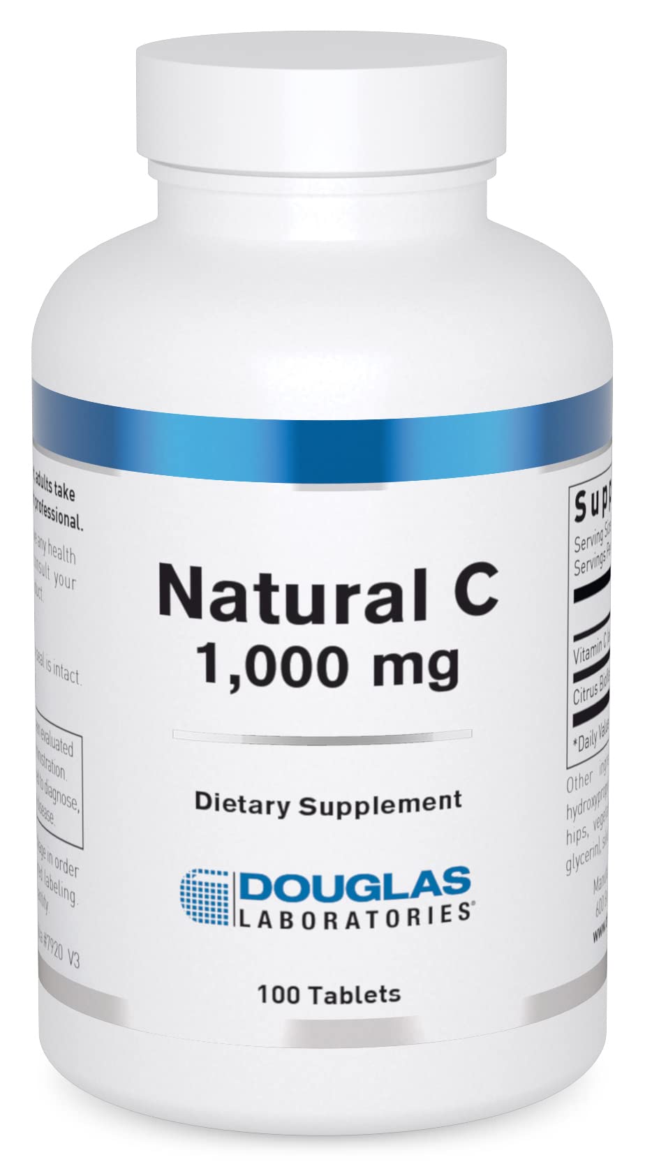 Bottle of Douglas Laboratories Natural C 1000 mg with label