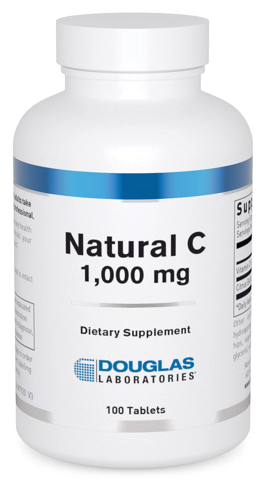 Bottle of Douglas Laboratories Natural C 1000 mg with label