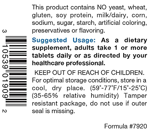 Label detail of Douglas Laboratories Natural C 1000 mg