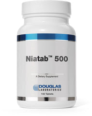 Front view of Douglas Laboratories Niatab 500 bottle