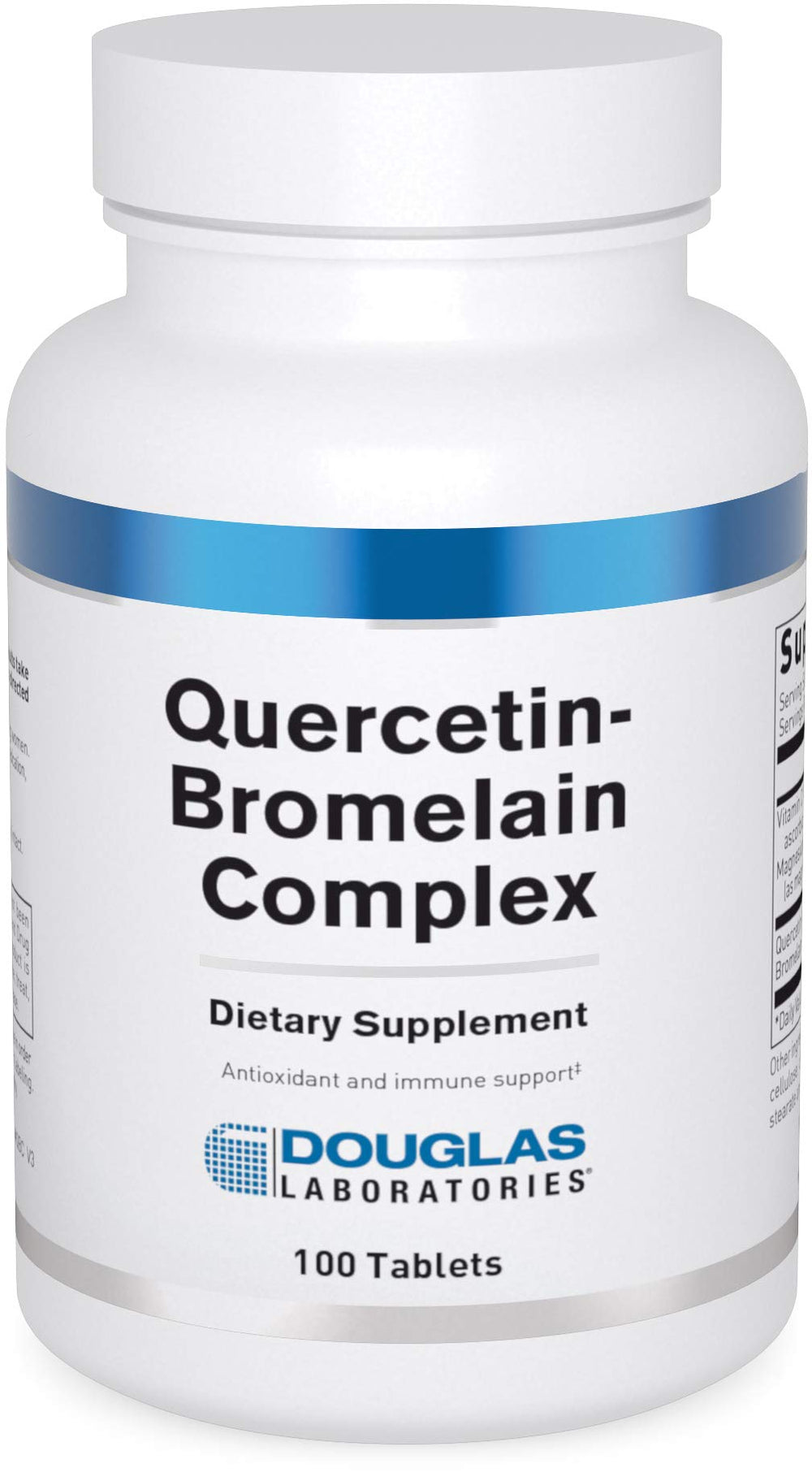Front view of Douglas Laboratories Quercetin Bromelain Complex 100 tablets