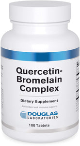 Front view of Douglas Laboratories Quercetin Bromelain Complex 100 tablets