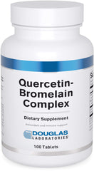 Front view of Douglas Laboratories Quercetin Bromelain Complex 100 tablets
