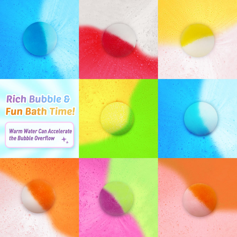 DOVIPE vibrant bubble colors brighten tub time