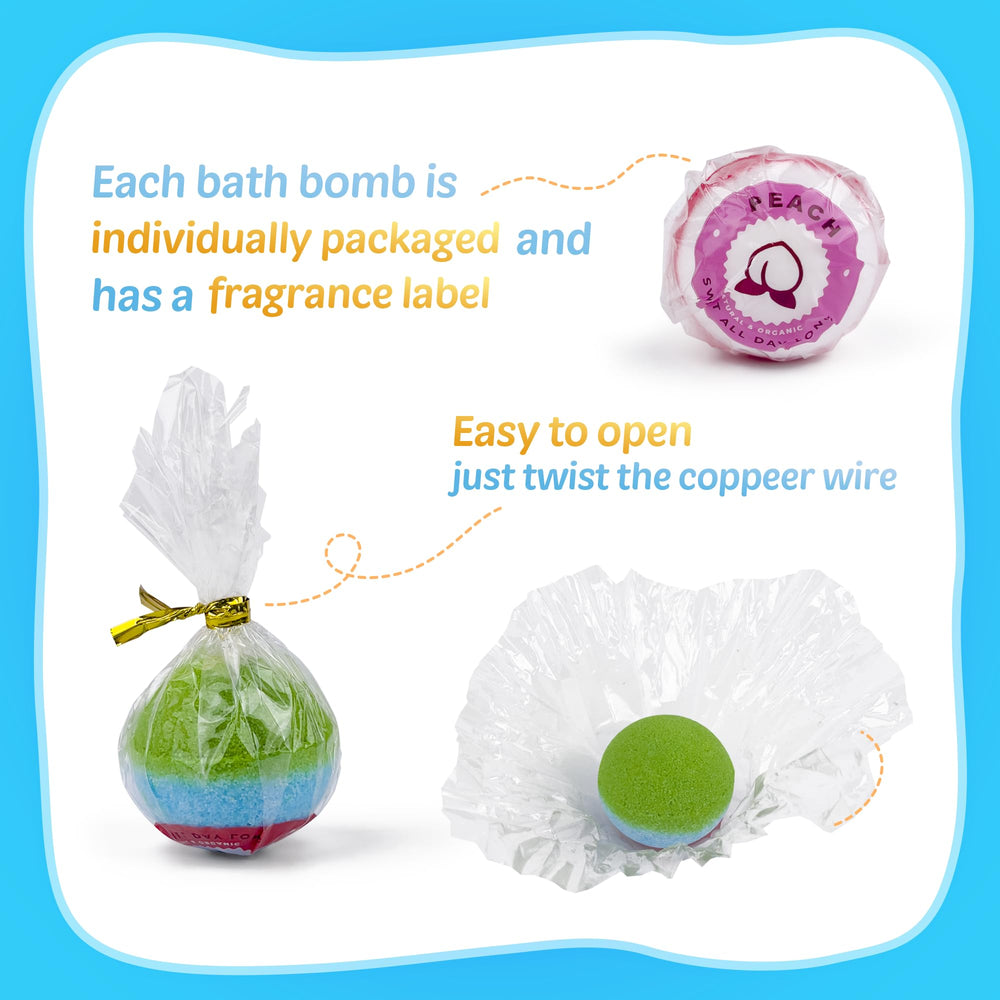 DOVIPE eucalyptus peach scent bath bomb delivers refreshing aroma