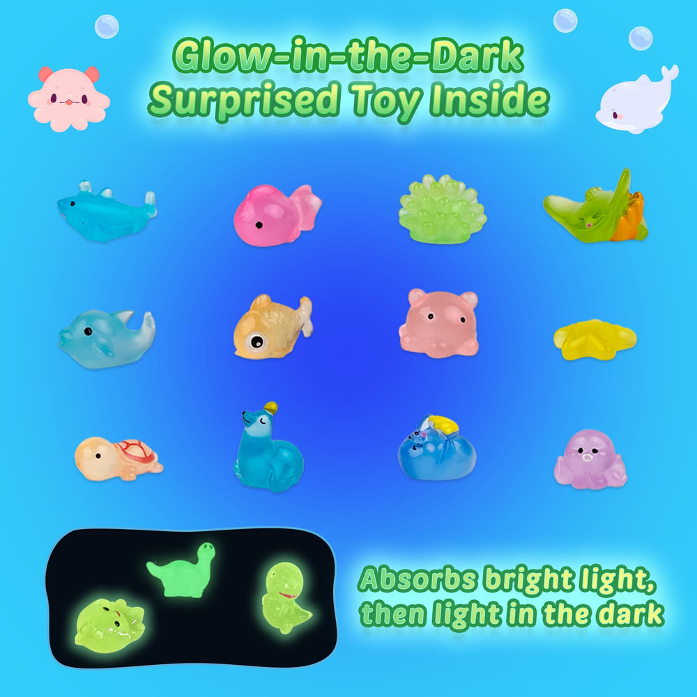 DOVIPE glow-in-the-dark ocean toy bath bomb creates magical evenings