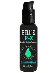 Product shot of Dr. A's Bell's P-X Facial Revive Stick with packaging