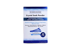 Powder Crystal Soak Cleanser sachets in travel-friendly packaging