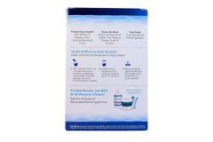 Dental appliances including dentures, retainers, aligners and night guards being cleaned