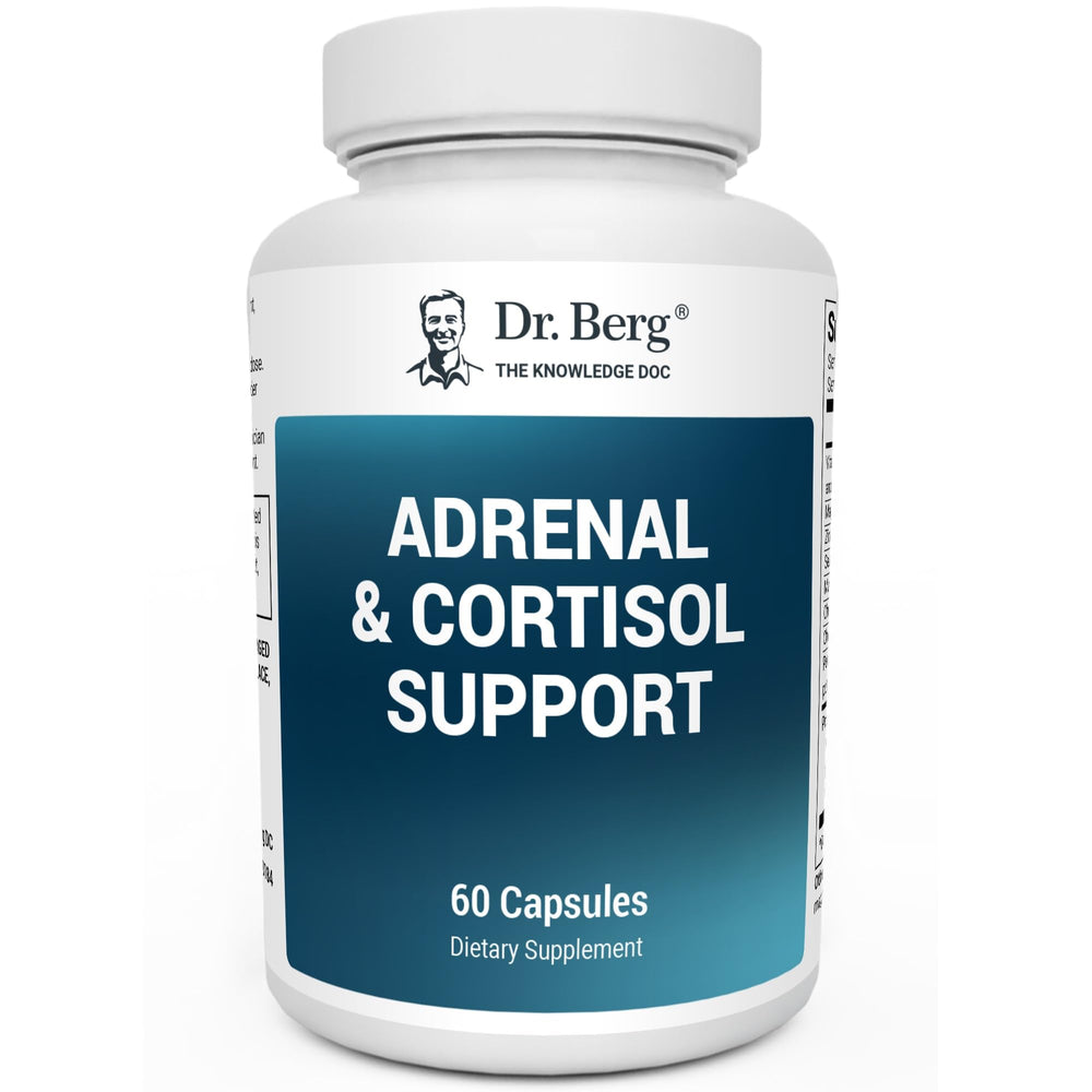 Dr. Berg Adrenal & Cortisol Capsules bottle with label