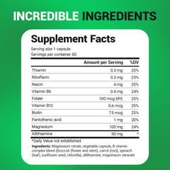 Packaging image of Dr. Berg B1 B6 B12 Complex (60 capsules)