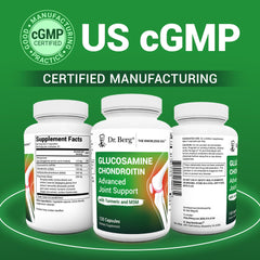 MSM, turmeric extract and Boswellia ingredients on product label