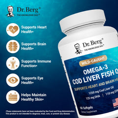 Image illustrating wild-caught cod as the omega-3 source
