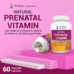 Pregnant woman taking Dr. Berg Prenatal Vitamin