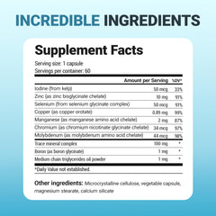 60 capsules of Dr. Berg Trace Minerals Enhanced Complex