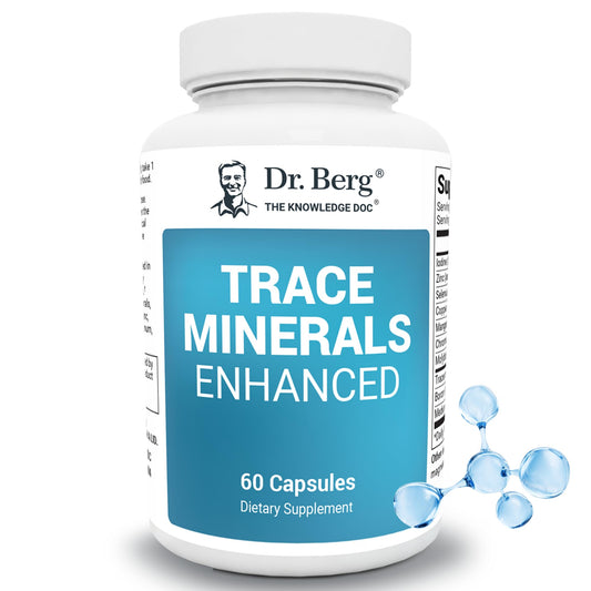Front packaging of Dr. Berg Trace Minerals Enhanced Complex
